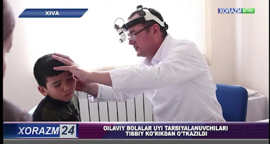 Oilaviy Bolalar Uyi tarbiyalanuvchilari tibbiy ko'rikdan o'tkazildi